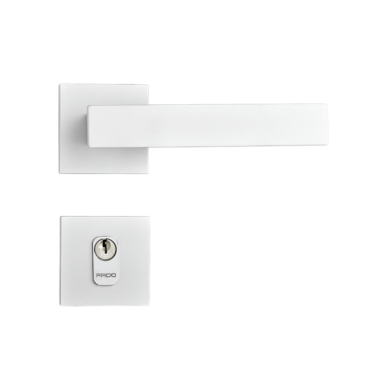 Fechadura-Retro-em-Zamac-Branco-Texturizado-Externa Fechadura-Retro-em-Zamac-Branco-Texturizado-Externa