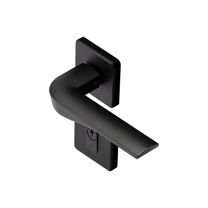 Fechadura Suprema Preto Texturizado Externa - lojapado