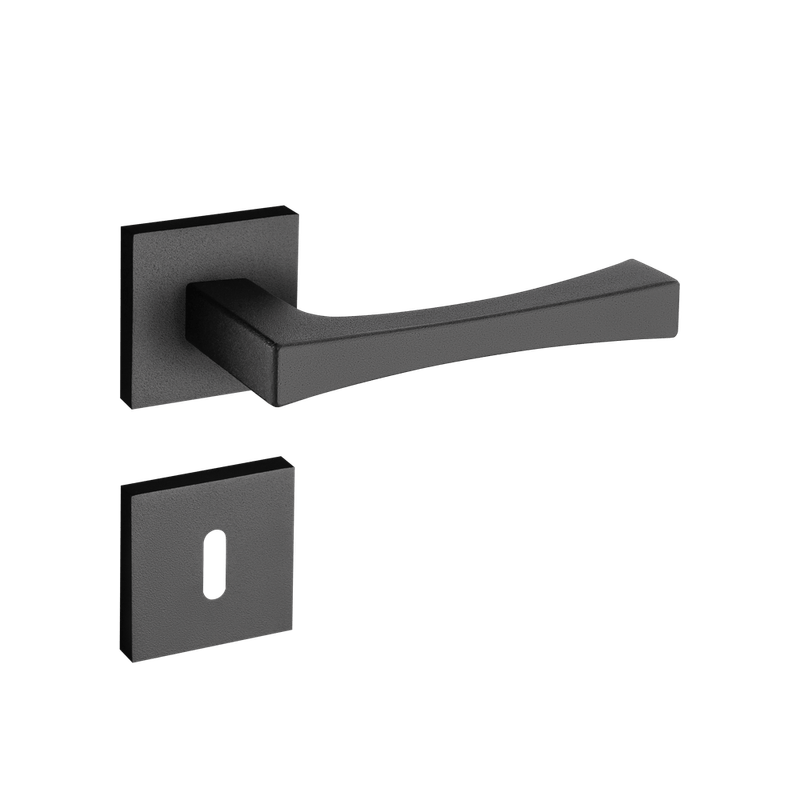 Fechadura Vivaldi Preto Texturizado Interna - lojapado