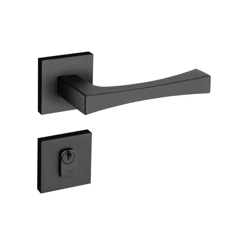 Fechadura Vivaldi Preto Texturizado Externa - lojapado