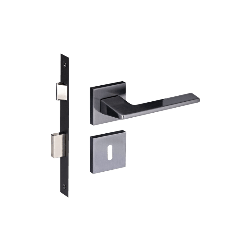 Fechadura Sara Grafite Escovado Interna - lojapado