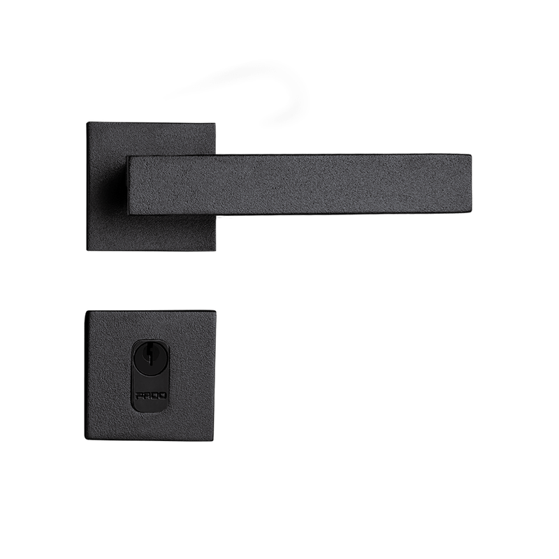 Fechadura-Retro-em-Zamac-Preto-Texturizado-Externa Fechadura-Retro-em-Zamac-Preto-Texturizado-Externa